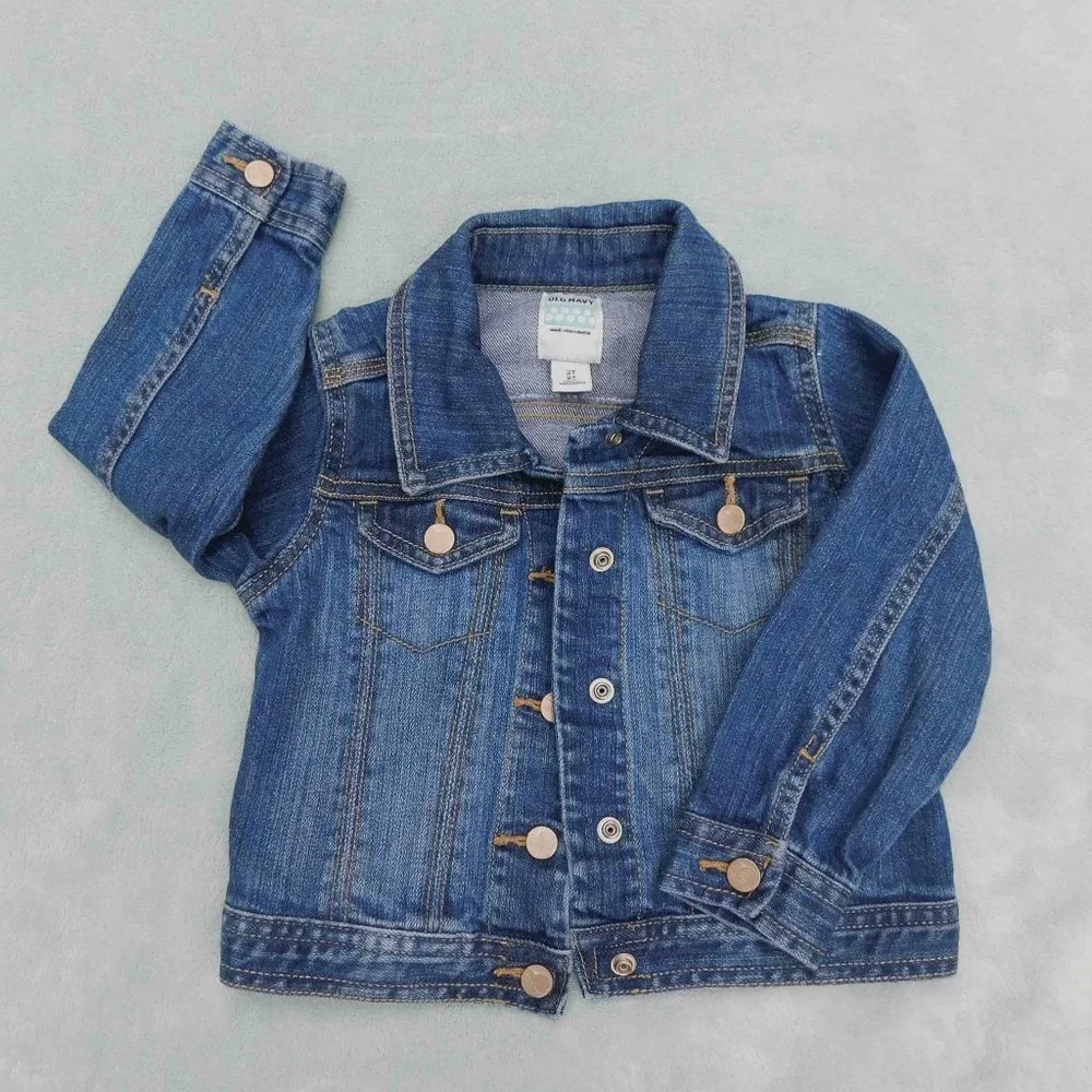 Old Navy 2T Snap-Front Denim Jean Jacket